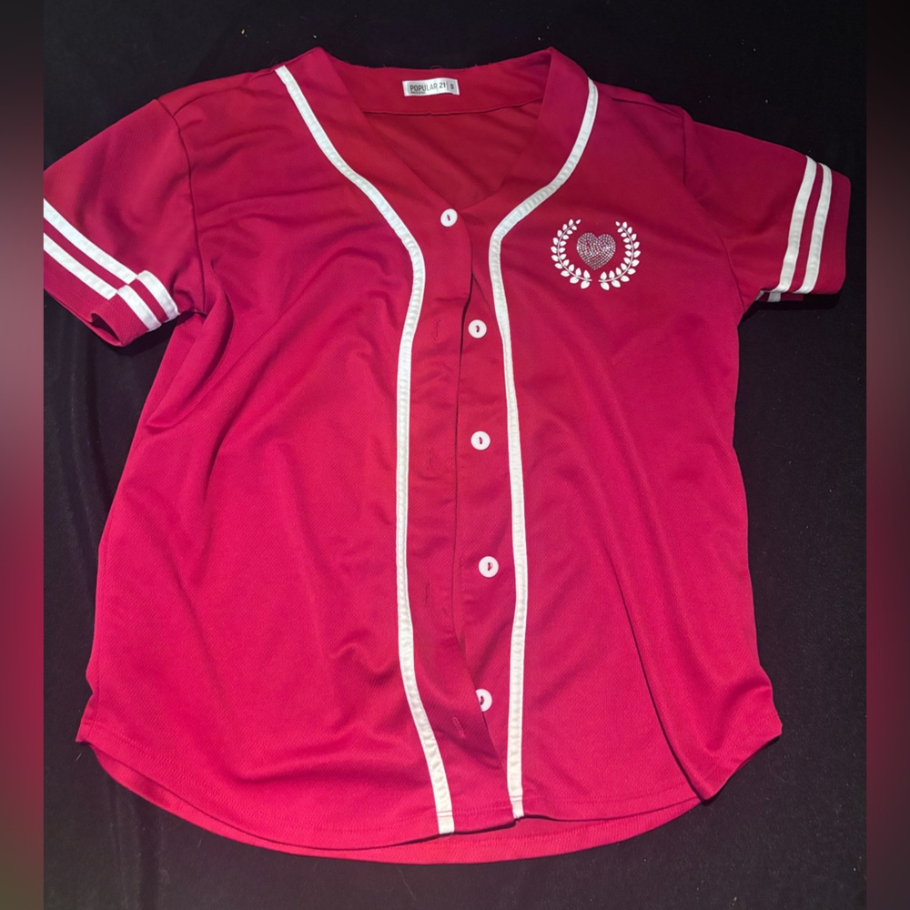 Women’s Red Baseball Shirt